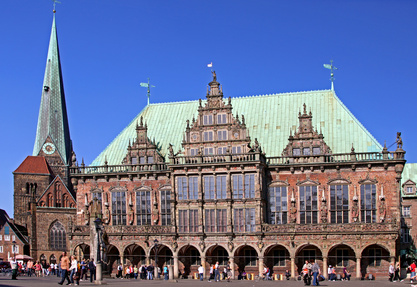 Bild zeigt das Bremer Rathaus