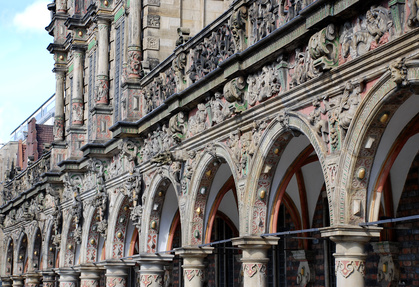 Bild zeigt Außenfassade des Bremer Rathauses